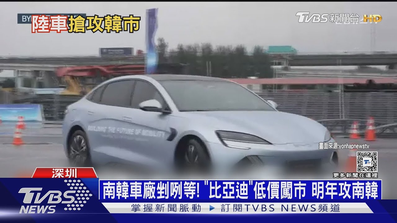 南韓車廠剉咧等!「比亞迪」低價闖市 明年攻南韓