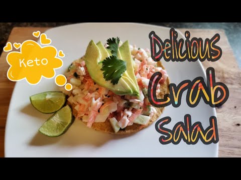 Delicious Imitation Crab Meat Salad - How to make - Tostadas de Jaiba