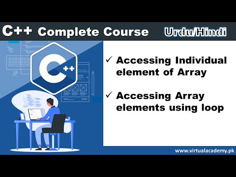 Accessing individual element of array | Accessing array elements using loops | Urdu Hindi
