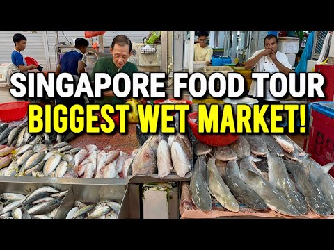 SINGAPORE’S BIGGEST WET MARKET 🇸🇬 Fresh Seafood, Street Food & More — Tekka Centre Food Tour 2025