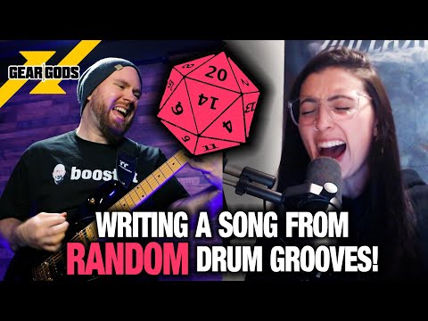 Writing A Song From RANDOM Drum Grooves 8 Feat. Brittney Slayes of @UnleashTheArchers | GEAR GODS