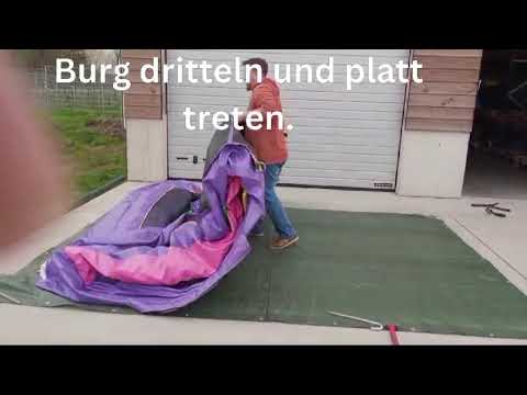 Abbau einer Hüpfburg