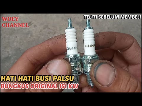 The difference between ORIGINAL and FAKE champion spark plugs