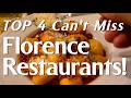 Guide To Top 4 Florence Restaurants Food Italy Travel Travelvlog