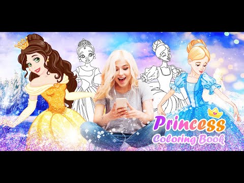 Princess Color by Number Game video