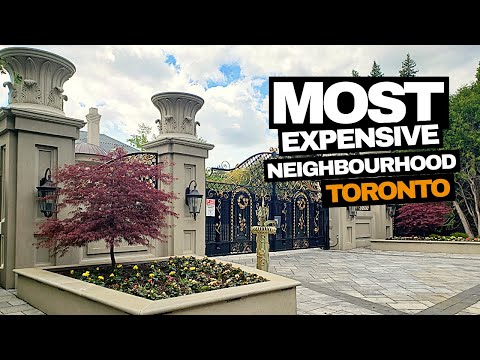 MOST expensive Neighbourhood in Toronto: 4K Walking Tour of Bridle Path