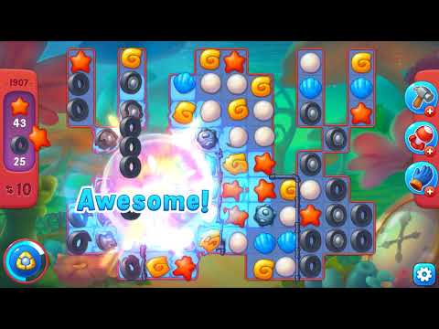 FISHDOM (lvl 1907) HARD LEVEL,, No Booster