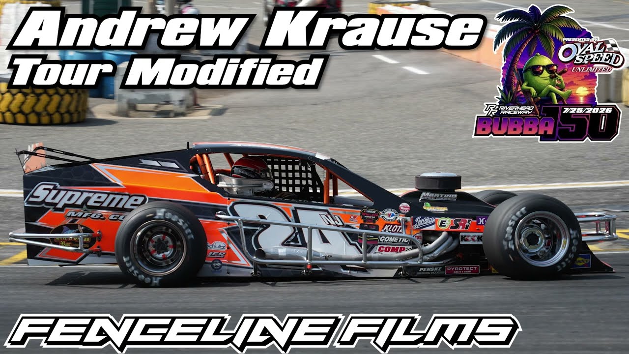 Andrew Krause Tour Modified Action at Riverhead Raceway