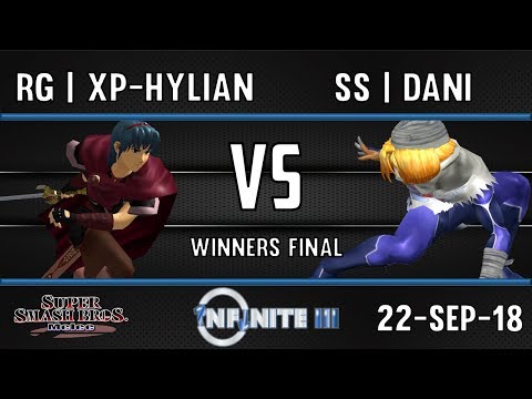 INFINITE 3 SSBM - RG | PX-HYLIAN (MARTH) VS DANI (SHEIK) - WINNERS FINAL