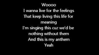 MY ANTHEM CHRISTINA GRIMMIE LYRICS