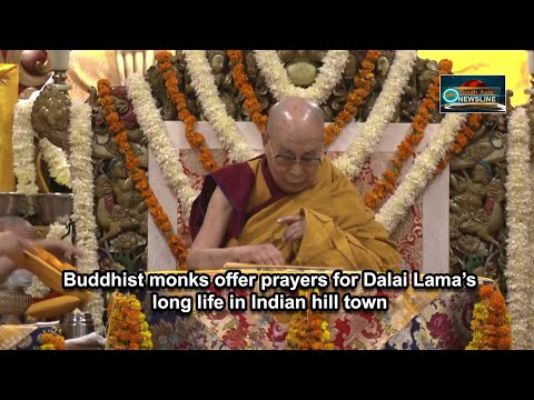 Buddhist monks offer prayers for Dalai Lama’s long life in Indian hill town