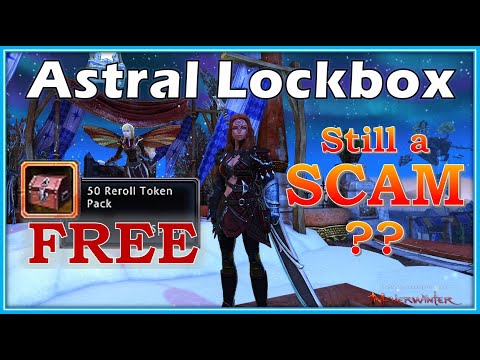 Astral Lockbox is BACK! Still a SCAM? FREE 50 Reroll Tokens! Opening 100 Mill AD Worth - Neverwinter