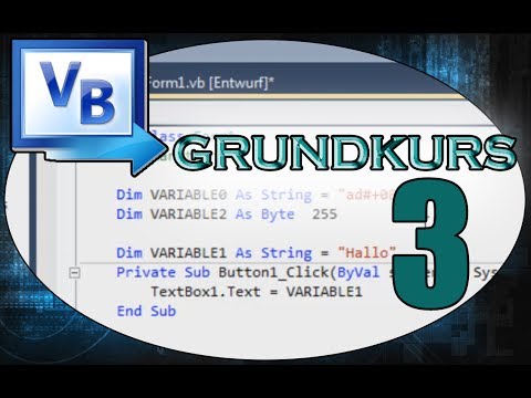 Visual Basic lernen: Deklaration [Teil 3 Grundkurs] 2010 Tutorial deutsch
