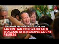 Singapore Presidential Election: Tan Kin Lian congratulates Tharman after sample count result