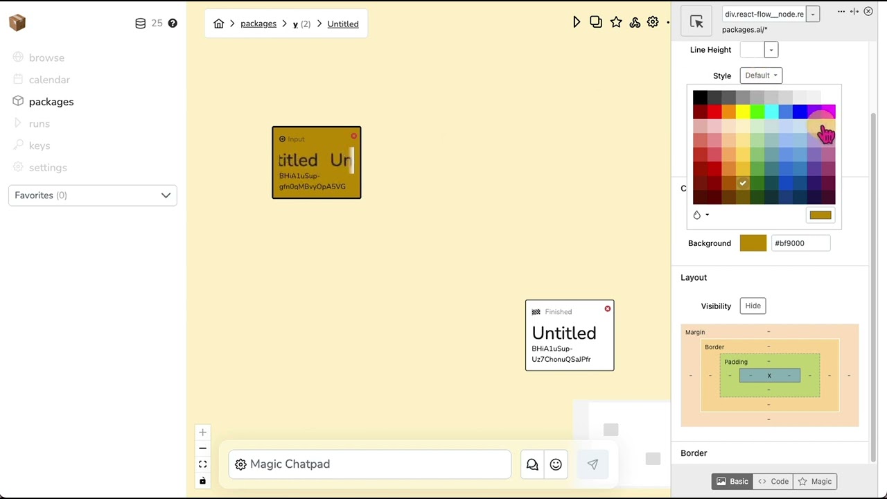 Transform Packages UI with Chrome Extension & CSS