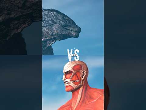 Godzilla vs Colossal Titan: Who Wins? | #godzilla #attackontitan