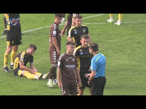 SIARKA TARNOBRZEG - GARBARNIA KRAKÓW 0:0 -FRAGMENTY MECZU I KOMENTARZE TRENERÓW