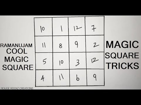 Magic Square Trick l Do this cool trick with your friends l Ramanujan Magic Square