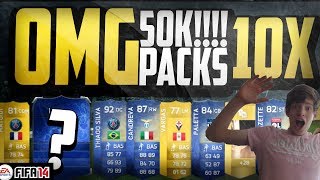 Download Lagu OMG LUCKY 10 X 50K PACKS - FIFA 14 - 4 TOTS IN PACKS CRAZY LIVE REACTIONS FIFA 14 Thumbnail
