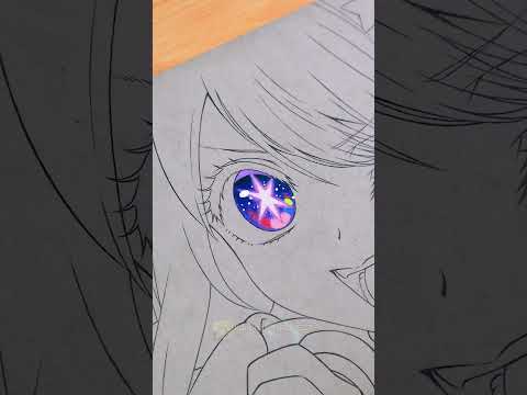 Ai Hoshino 😍 Eyes Coloring | Oshi no Ko #shorts #oshinoko