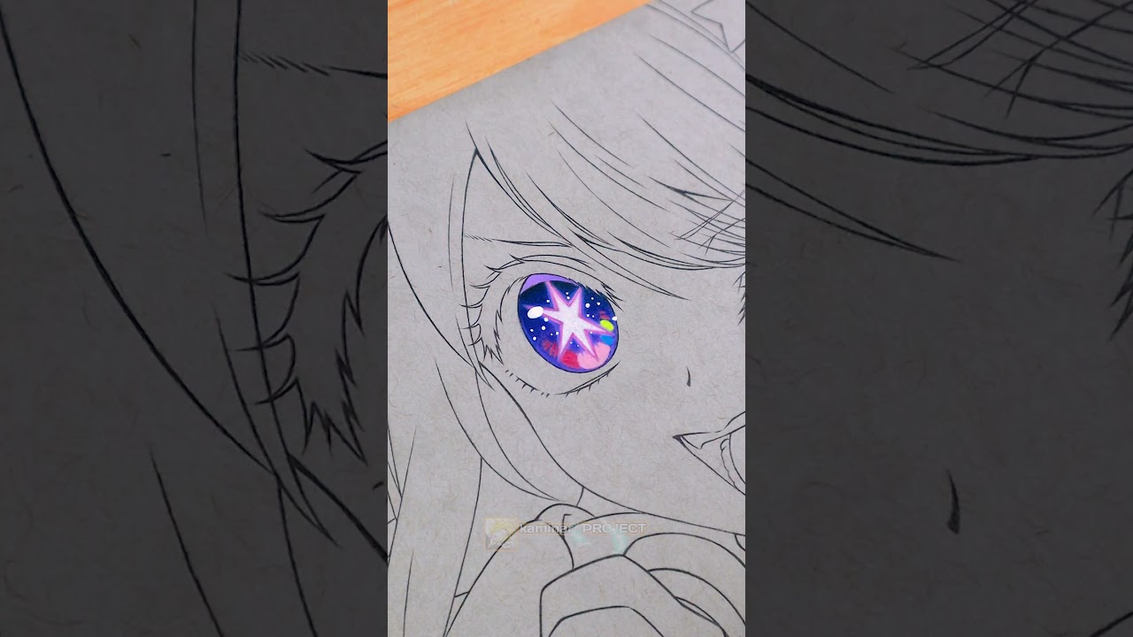Ai Hoshino 😍 Eyes Coloring | Oshi no Ko #shorts #oshinoko
