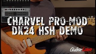 Video thumbnail for Charvel Pro Mod DK24 HSH Satin Orange Crush DEMO by Guitar Lava
