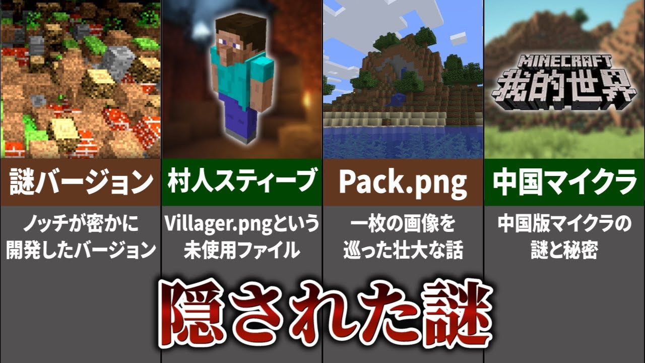 マインクラフトに隠された謎