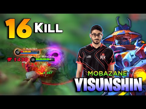 Mobazane Yss Aggressive Gameplay 16 Kills! [ Top Global Yi Sun Shin Best Build ] Mobile Legends