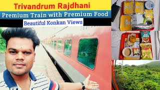 India\'s Longest Rajdhani Trivandrum Rajdhani Exp | Premium Food with Konkan Views