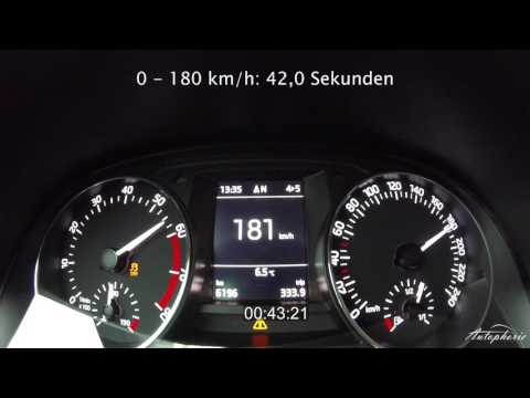 2016 Skoda Fabia 1.2 TSI (110hp): Acceleration 0 - 180 kph / 0 - 112+ mph - Autophorie