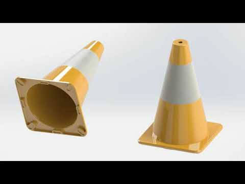 Sketch traffic cone in solidworks | design traffic cone in solidworks | traffice cone in solidworks