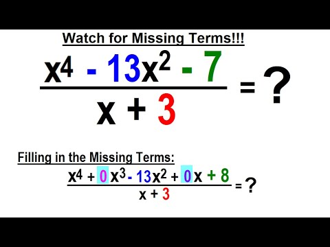 Algebra Ch 50 Synthetic Division 1 of 16 What is Synthetic Division