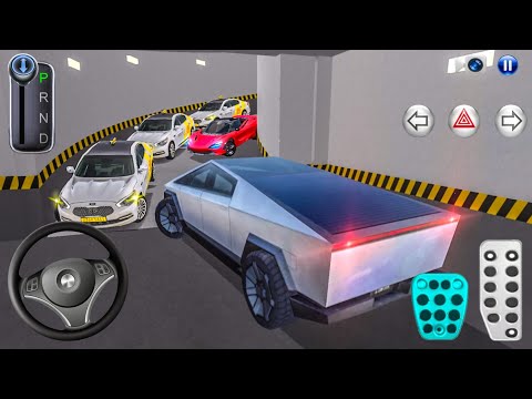 New Cybertruck car Stuck in Parking Garage - 3D Driving Class - Car Game- 3D Driving Class 2026