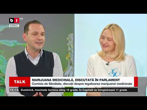 TALK B1 ORA 14.00 CU IRINA PETRARU. MARIJUANA MEDICINALĂ, DISCUTATĂ ÎN PARLAMENT.