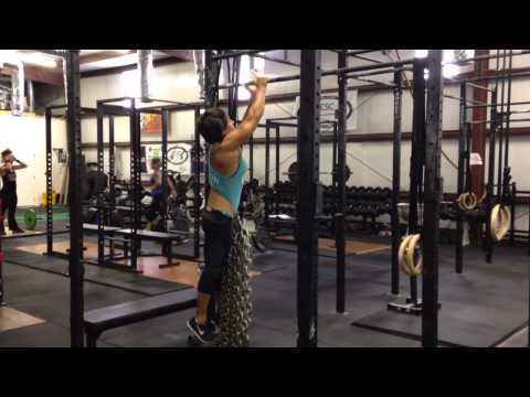 Gillian Ward Weighted Chin with Bodyweight- me plus 135lbs