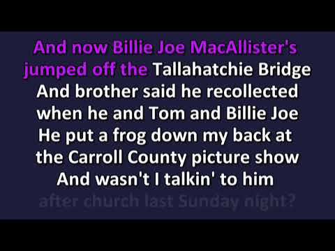Bobbie Gentry   Ode To Billy Joe