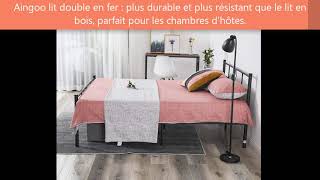 Aingoo Lit en Métal Cadre de Lit Double Solid avec Un Grand Espace de Rangement Review