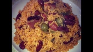 Dominican style rice and beans.. moro