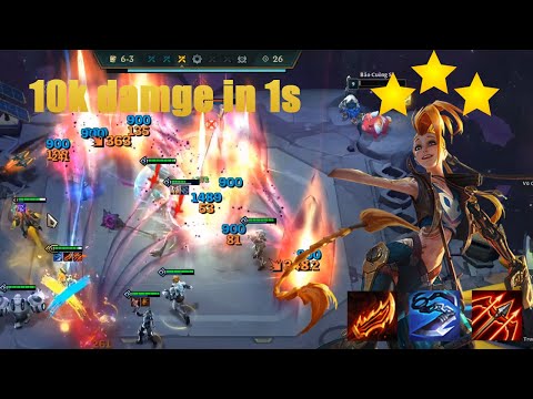 10k damage in 1 second 3 star JINX | TFT highlight