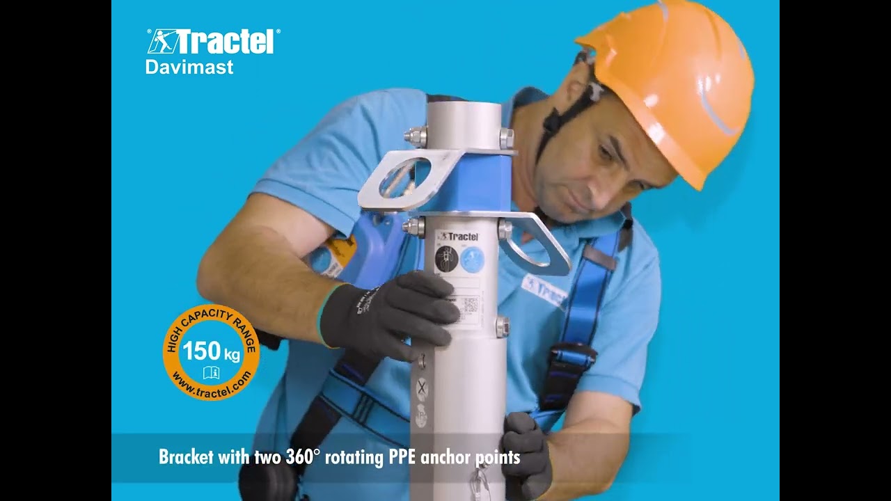 Davimast 360 anchor point - equipped with double 360 degrees rotating anchor points.