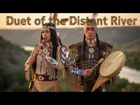 Duet of the Distant River | A Dialogue Between Flute and Drum at Twilight | World Folk / Healing Duo
