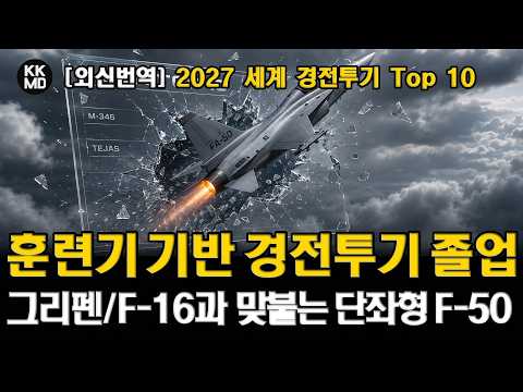 훈련기 기반 경전투기 '졸업'? 그리펜•F-16과 맞붙는 단좌형 F-50!