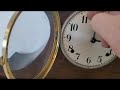 Antique 8 Day Gilbert Bim Bam Tambour Shelf Clock
