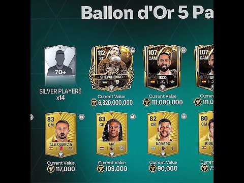 Ballon D'or packs are crazy 🤯💥 #fcmobile