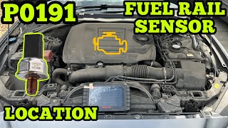 Jaguar Land Rover XE XF F-Pace 2.0 Petrol P0191 Fuel Rail Pressure Sensor Location - HOW TO FIX