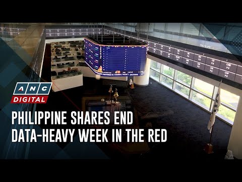 Philippine shares end data-heavy week in the red