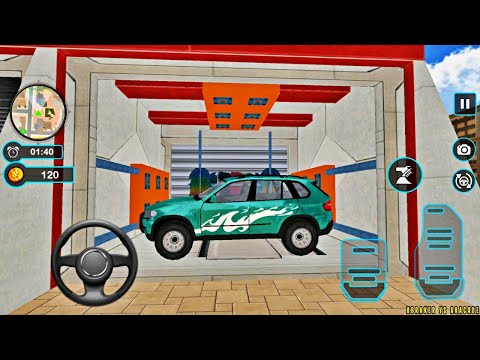 Car Wash Garage Service Workshop - 4x4 Mud SUV Wash - Best Android Gameplay FHD