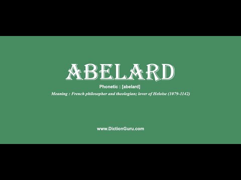 abelard: How to pronounce abelard with Phonetic and Examples