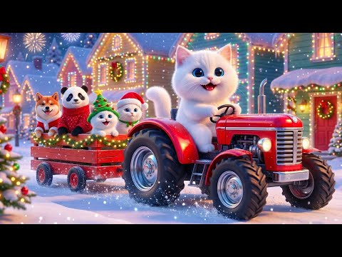 Mama Cat Trims Fur on the Farm and Makes Tiger Hat For Kittens At Home 🐾❄️🐱