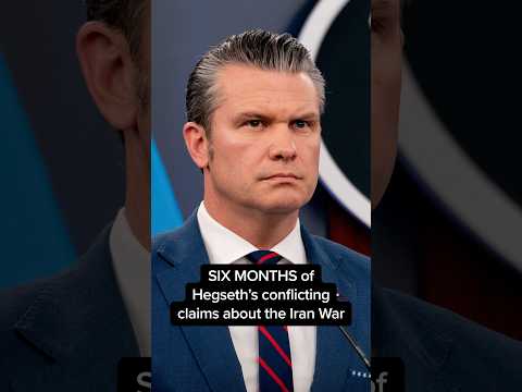 SIX MONTHS of Hegseth's conflicting claims about the Iran War